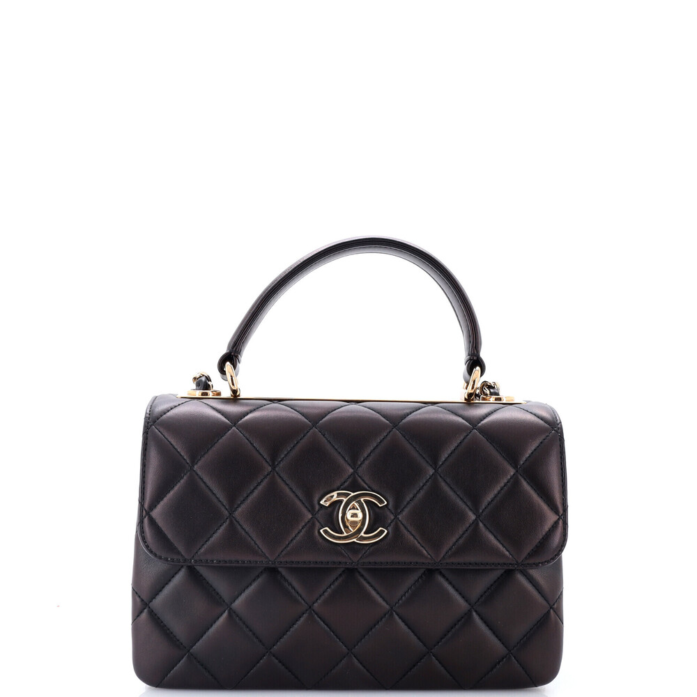 Chanel Small Trendy CC Top Handle Bag Quilted Lambskin